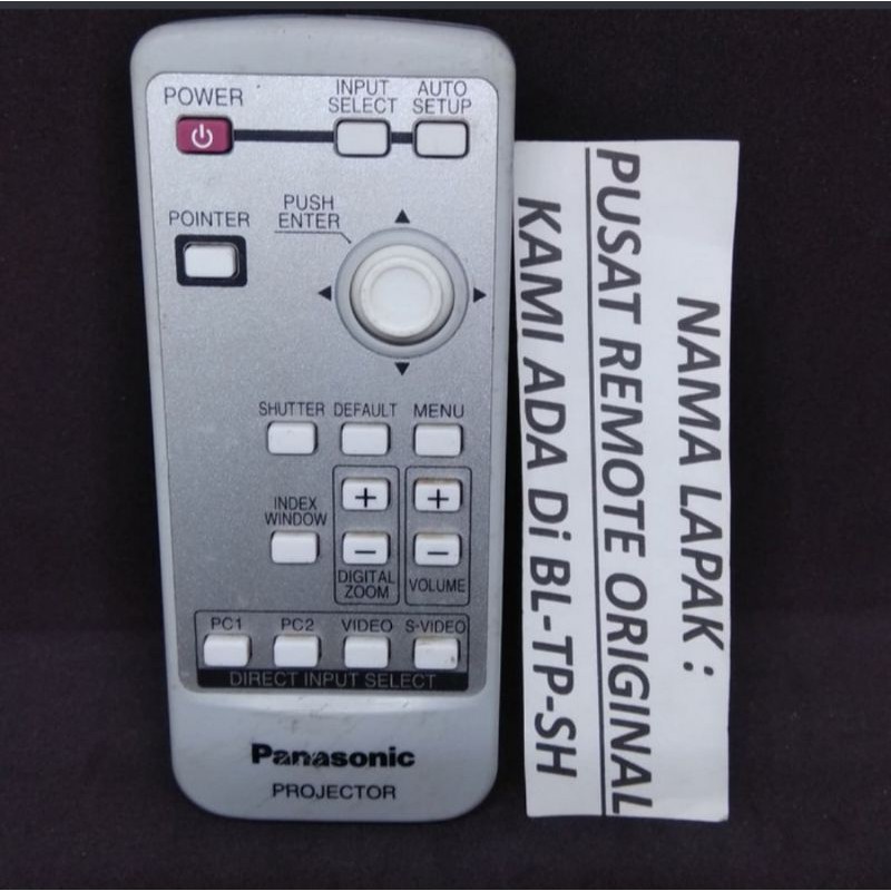 REMOTE REMOT PROYEKTOR PRJEKTOR PANASONIC N2QAYB000002 ORIGINAL ASLI