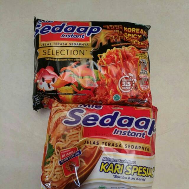 Mie Sedap Sedaap Goreng Kuah Korean Spicy Salero Padang Laksa Limau Soto Madura Cheese Buldak