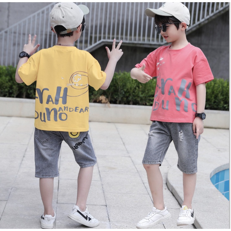 babyfit BAZIC setelan anak cowok kaus oblong dengan celana jeans premium