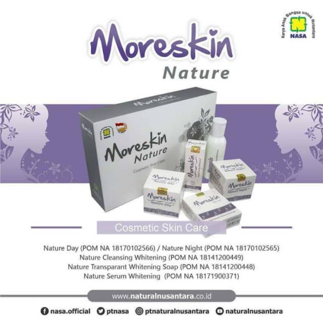Moreskin Nature skincare original BPOM