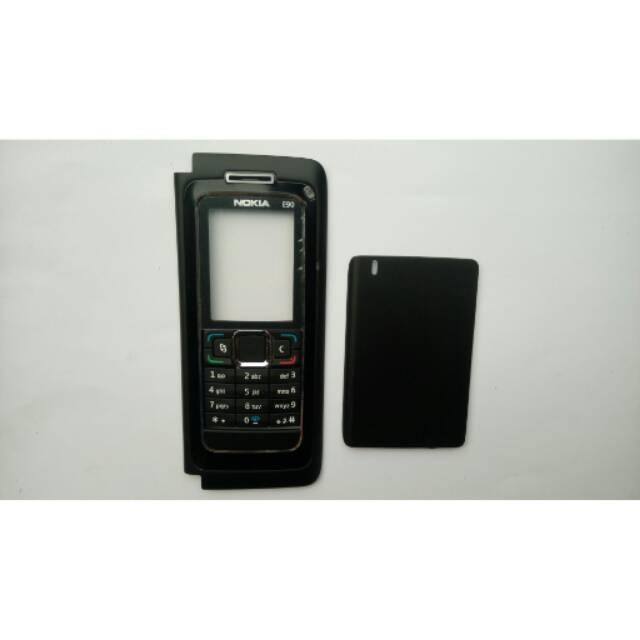 Casing nokia e90 hitam logo nokia