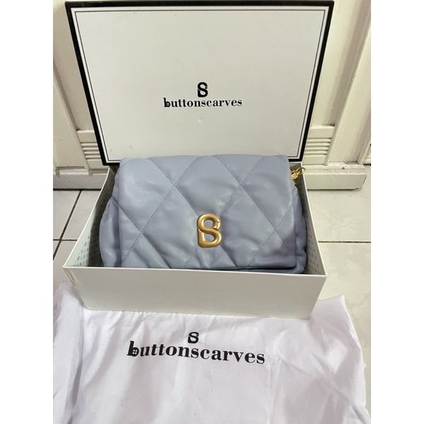 PRELOVED ZOEY BAG BUTTONSCARVES BLUE