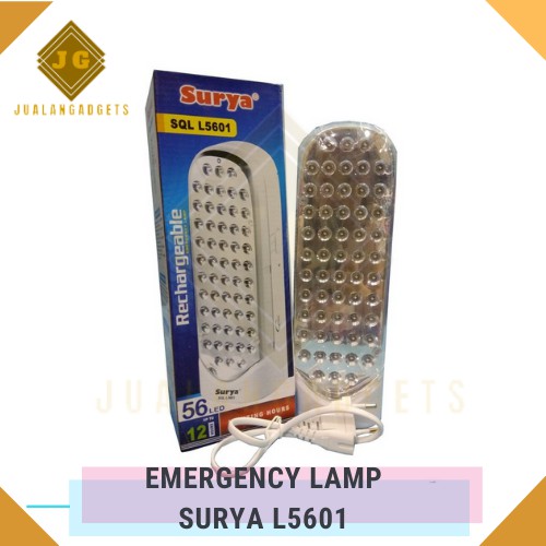 Lampu Darurat SURYA SQL L5601 Frosted Lampu Led Emergency Darurat Rechargeable