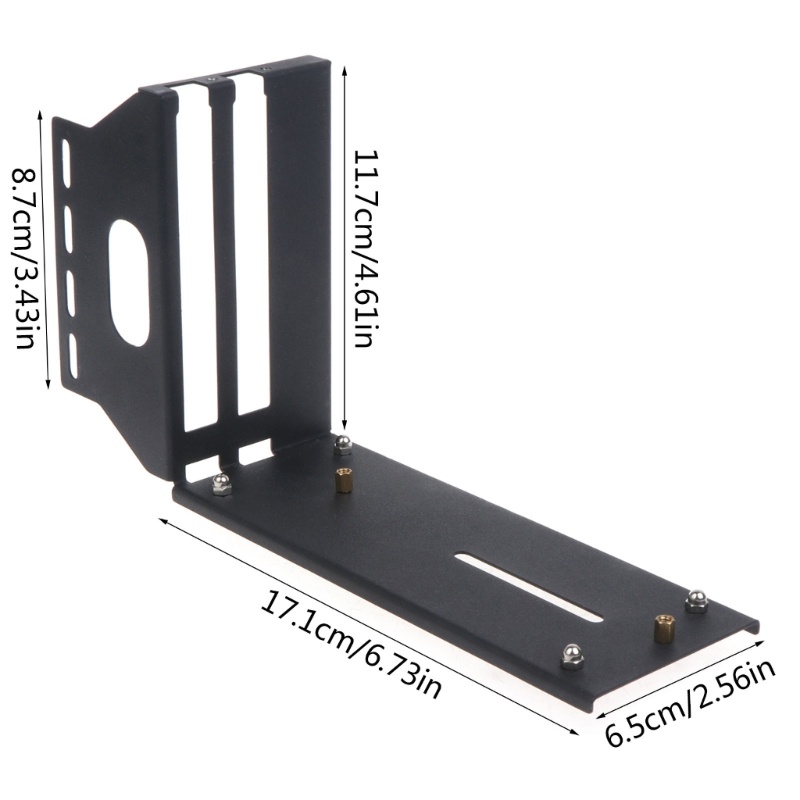 Btsg Vertical GPU Bracket PCI-E Graphics Card Vertical Install Holder Metal Kickstand Base Komputer Untuk Case Chassis GPU