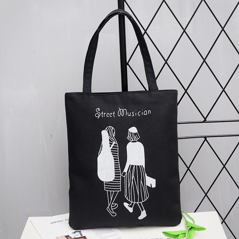 [DIKIRIM DARI JAKARTA] TOTEBAG KANVAS IMPORT JAKARTA COOL SERIES(COD Jakarta)