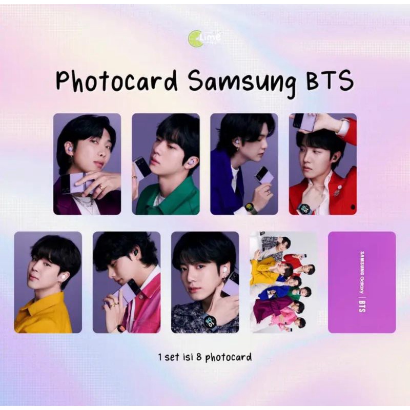 photo card Samsung BTS
