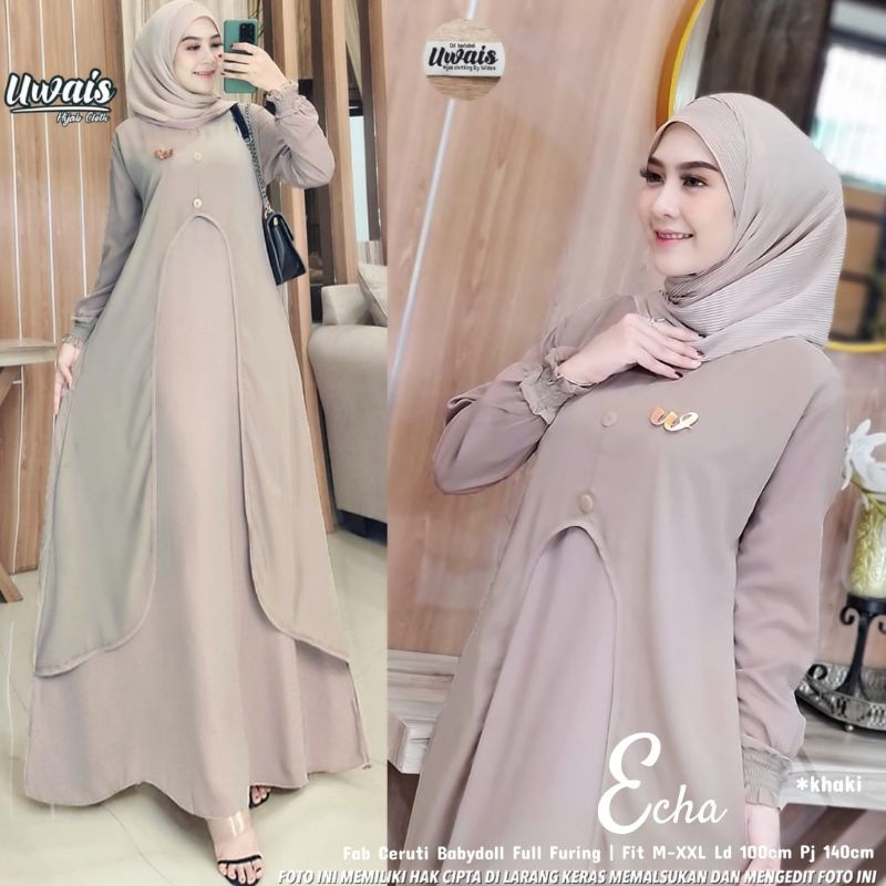 gamis echa maxy echa dress