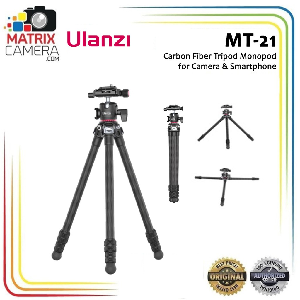 Ulanzi MT-21 Professional Carbon Fiber Tripod Monopod