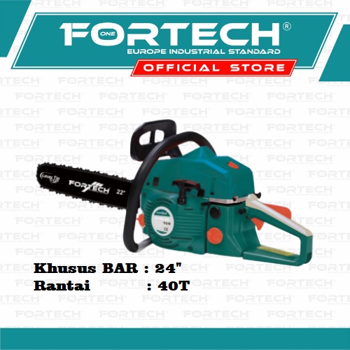 Chainsaw Fortech FT 7800 Bar 24 inch Laser Tip - Europe Industrial Standard