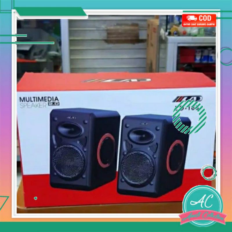 Speaker aktif stereo mini mega bass gaming 3D for komputer HP LAD LD163