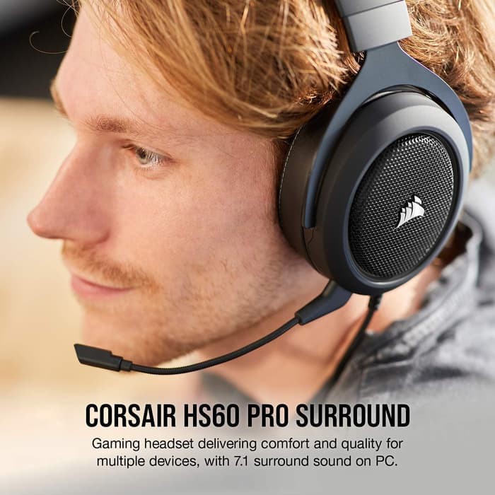 Corsair HS60 Pro 7.1 Surround Sound Gaming Headset with USB DAC