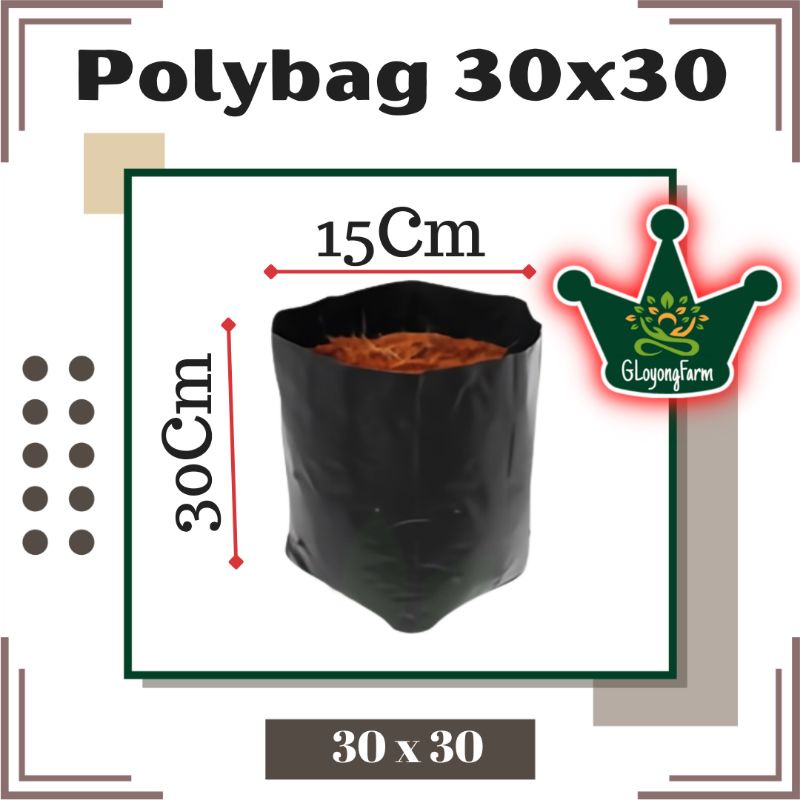 Polybag 30x30 Polibag 30 x 30 Polibek Tebal Tidak Berbau