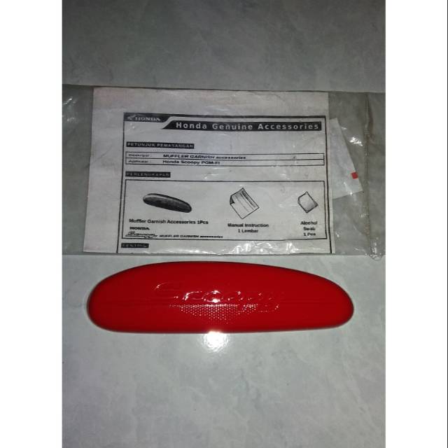 Muffler garnish knalpot Scoopy fi original ori AHM