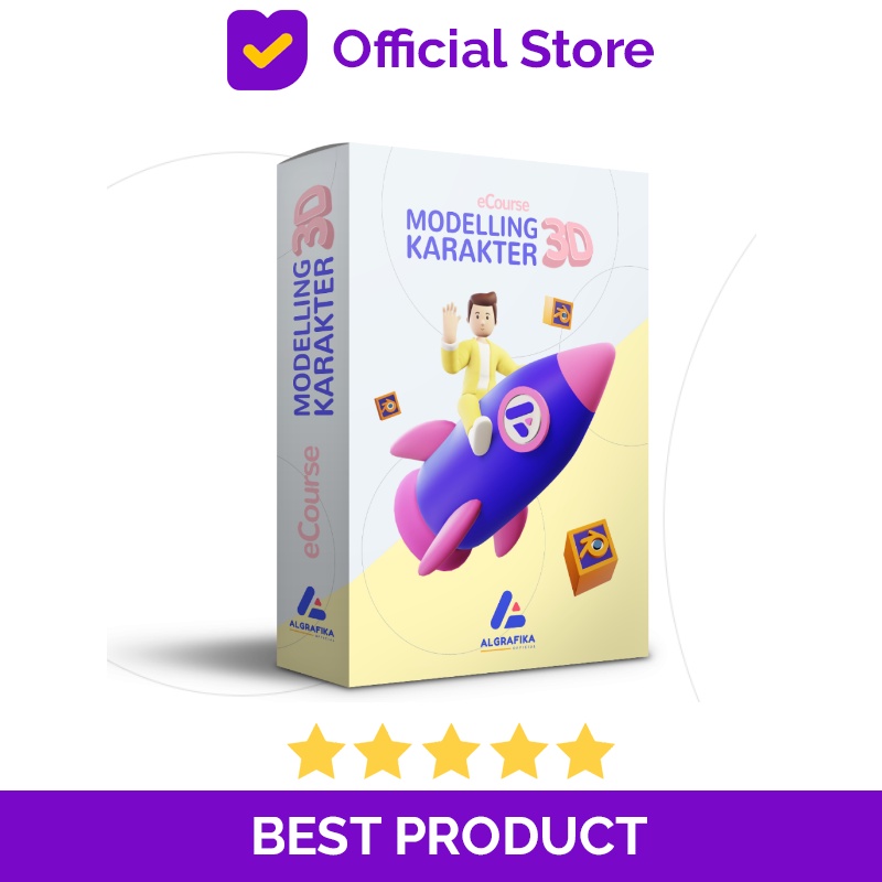 Algrafika Modeling 3D Karakter - Tutorial Blender 3D Terbaik