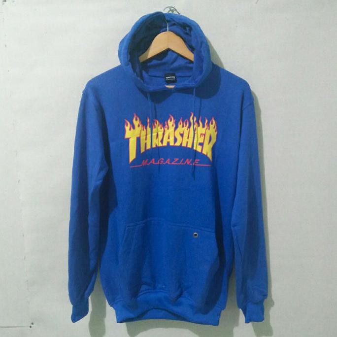 PROMO jaketbsweater hoodie thrasher blue LARIS