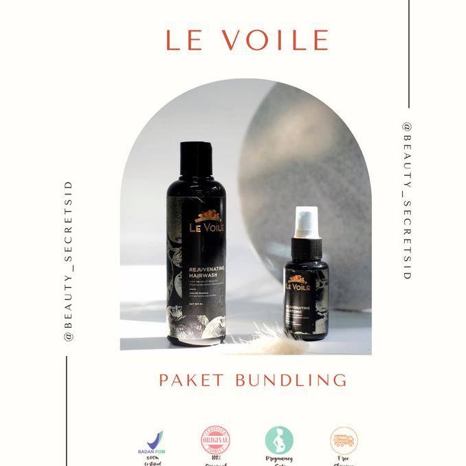 Le Voile Shampoo 200Ml | Hair Tonic 60Ml - Paket Bundling Kakstefani: