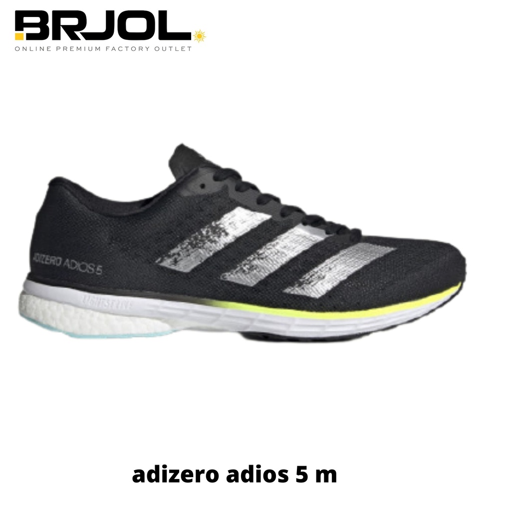 SEPATU RUNNING PRIA LARI ORIGINAL ADIDAS ADIZERO ADIOS 5M FY2018 BLACK