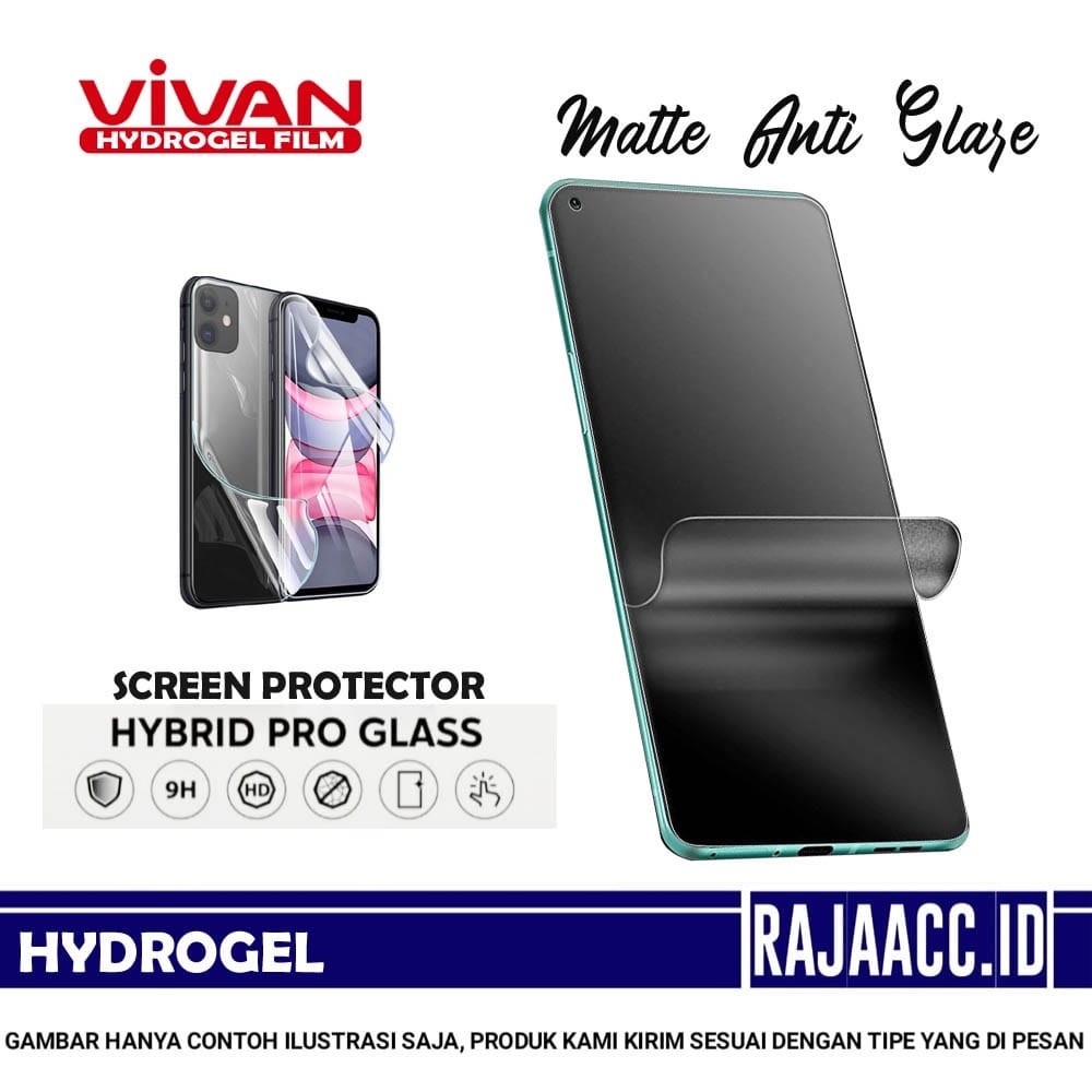 Vivan Hydrogel Matte Samsung S10e S10 S10+ S10 5G S10 Lite Anti Glare Anti Gores Screen Protector Fo