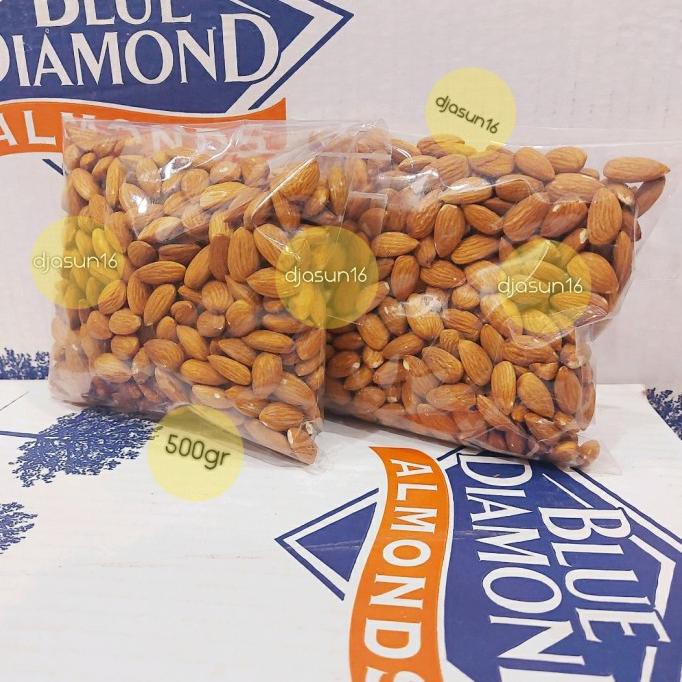 

Raw Natural Whole Almond | Kacang Almond Mentah Kupas premium 500gr