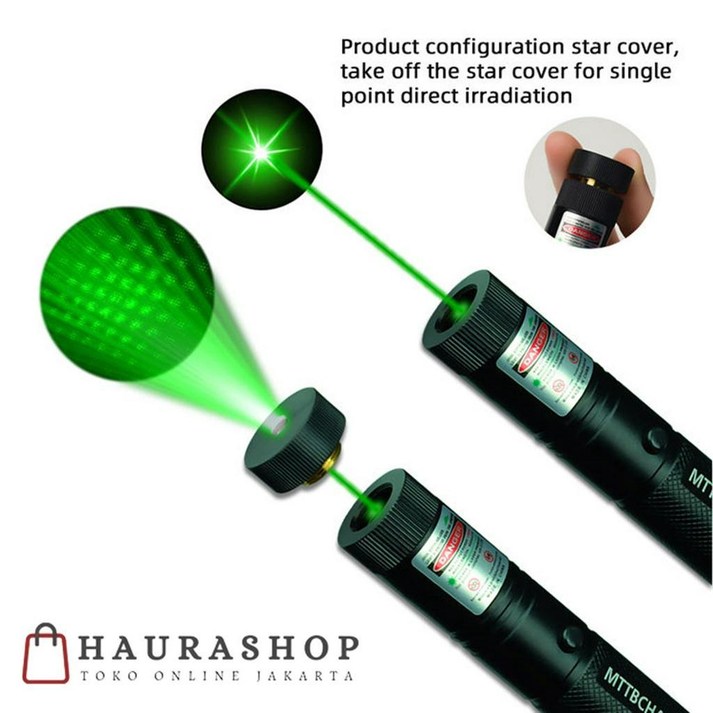 Green Laser Pointer 303 511 Jarak Jauh Hijau Hitam