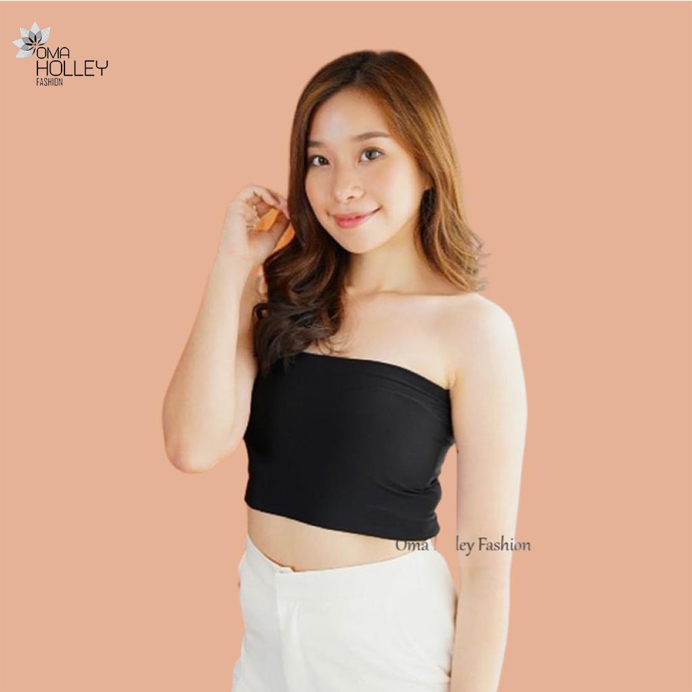 (COD) OH Fashion Corolina Tube Crop Top Kemben Pendek Wanita #0187