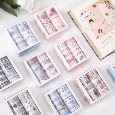 

HI340 Washi Tape Set Isi 10pcs Motif Paus Semangka Jurnaling Hadiah Ulang Tahun