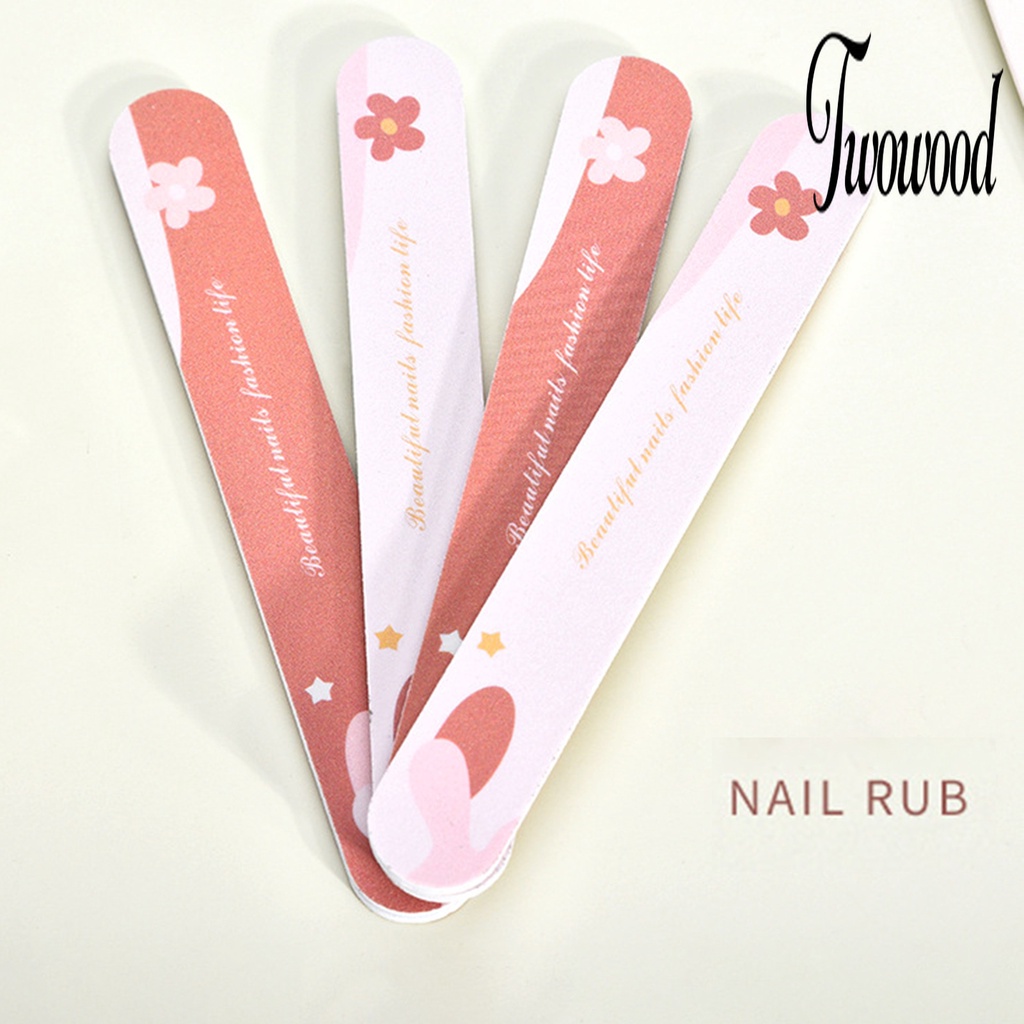 2 Pcs Alat Kikir Kuku Dua Sisi Bahan EVA Untuk Manicure Pedicure