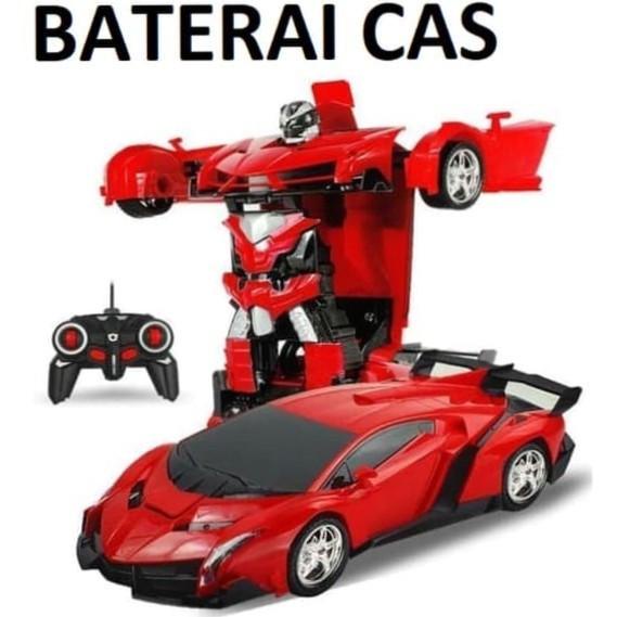 Mobil Remot Tomikotoys Mainan Mobil Remot Kontrol Ferrari Berubah Jadi Robot