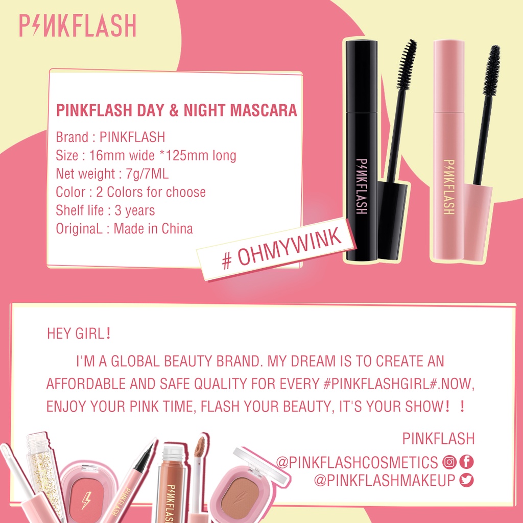 Pinkflash Ohmywink Mascara Day Night Mascara Pinkflash Maskara Pinkflash Mascara Pinkflash Mascara Waterproof Pink Flash Maskara Pink Flash Mascara Pink Flash Pinkflas