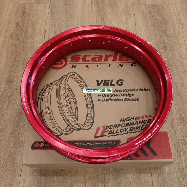 

VELG 17-350 MT SCARLET HOLE-36 RED