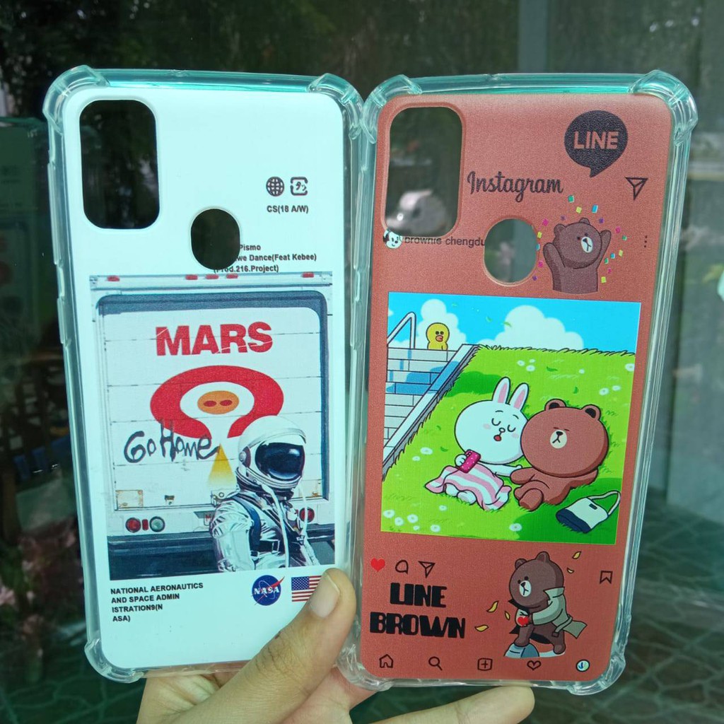 Samsung M21 / M30S  Case Tipe Softshell Anti Crack Model Kartun  Karakter Cartoon  Kpop