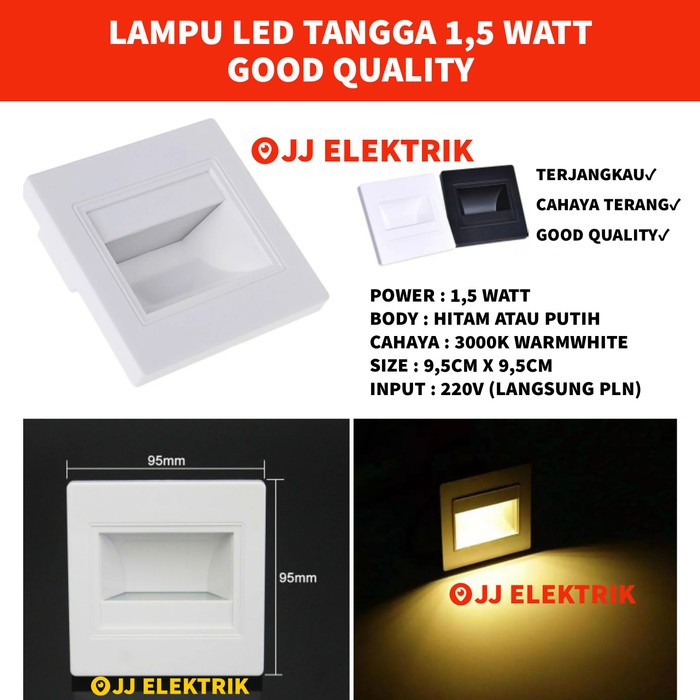 Lampu Tangga 1-5W 1.5 Watt LED Step Light 1-5 W Watt Indoor