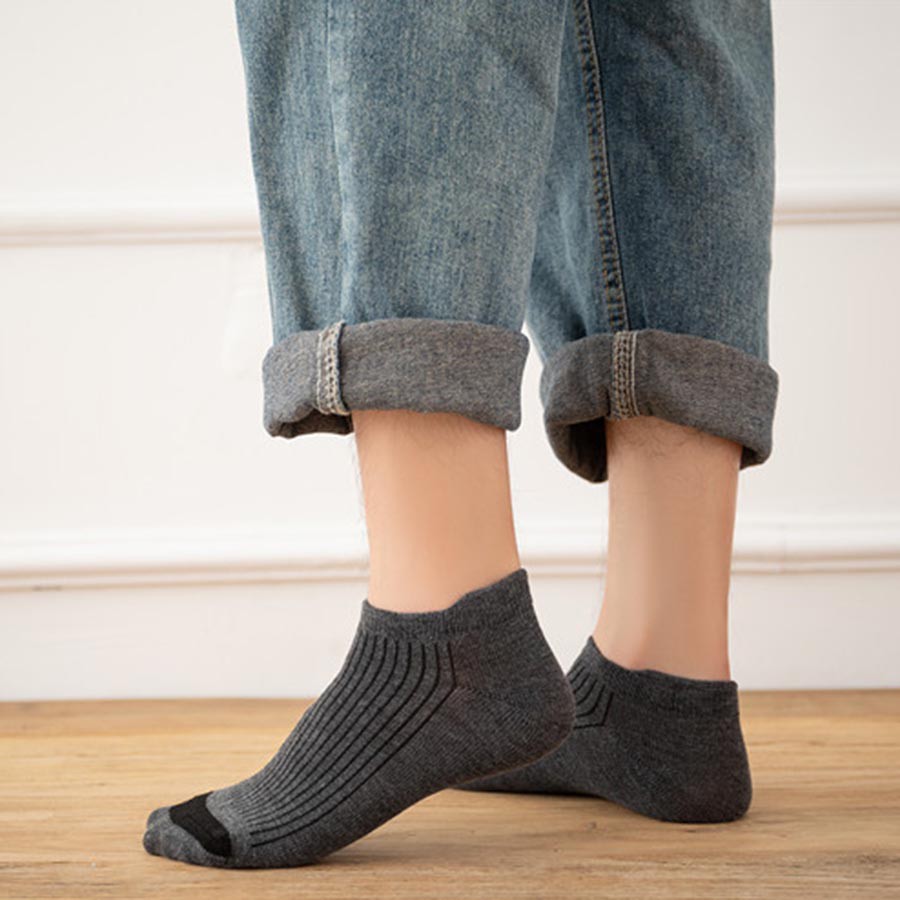 OVERFLOWS.ID ✿ KAOS KAKI MATA KAKI ANKLE SOCK REMAJA WANITA PENDEK STRIP ALA KOREA