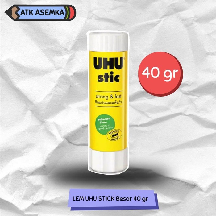 

LEM UHU STICK Besar / UHU Stik 40GR / UHU 40 GR Atk