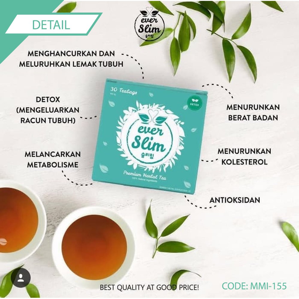 Ever White Ever Slim Tea Premium Herbal Tea Everwhite - MMI-154