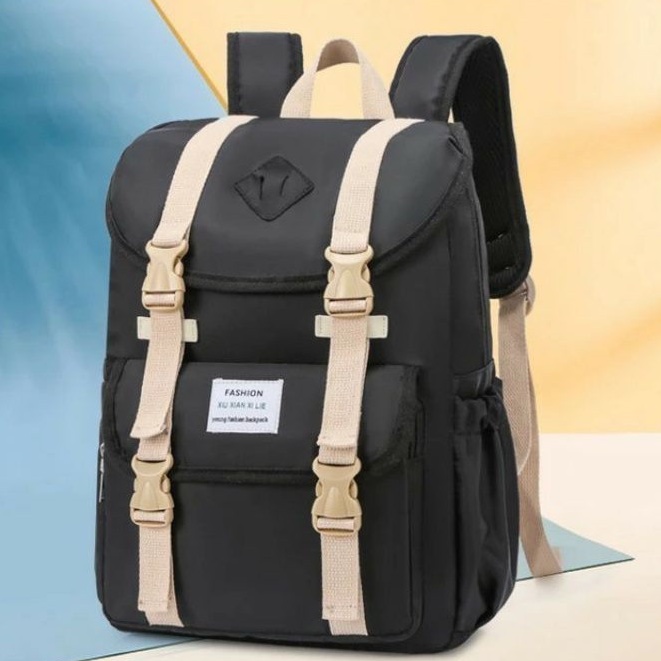 MOEZHA TAS _ Tas Ransel (DIAMOND) Laptop Tas sekolah Wanita Korea Waterproof Shockproof PL952