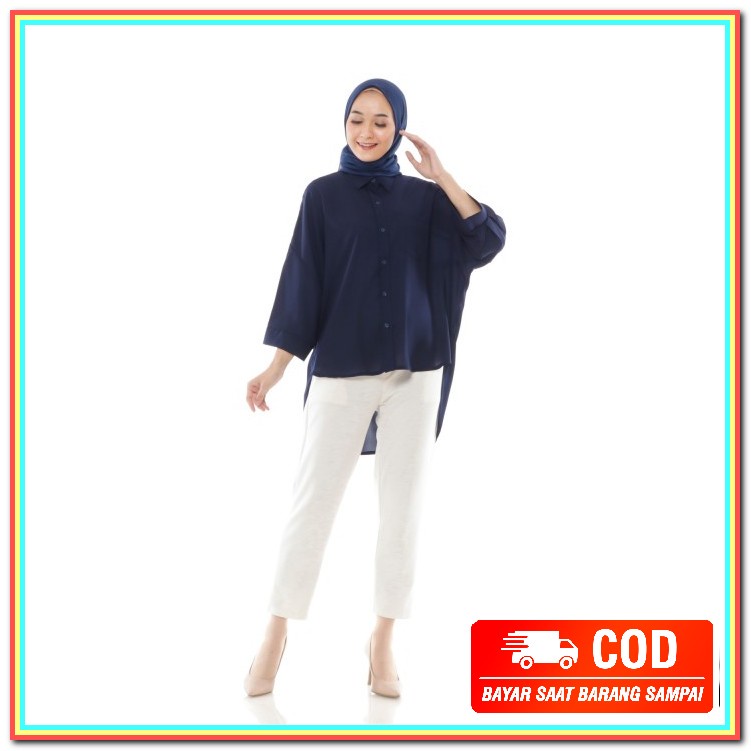 Pakaian Baju Atasan Wanita Terbaru Import Blouse Cewek Korea Blus BE144 Atasan Muslim Wanita | Over