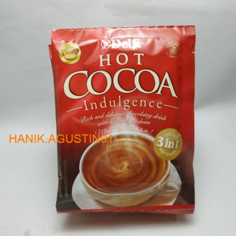 

Delfi Hot Cocoa Indulgence Minuman Serbuk Cokelat (isi 10 pcs)