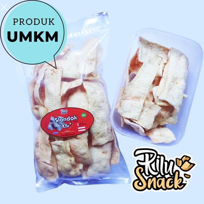 

Kerupuk Slondok Singkong Super 150gr Pedas Manis - Rilu Snack Cilacap