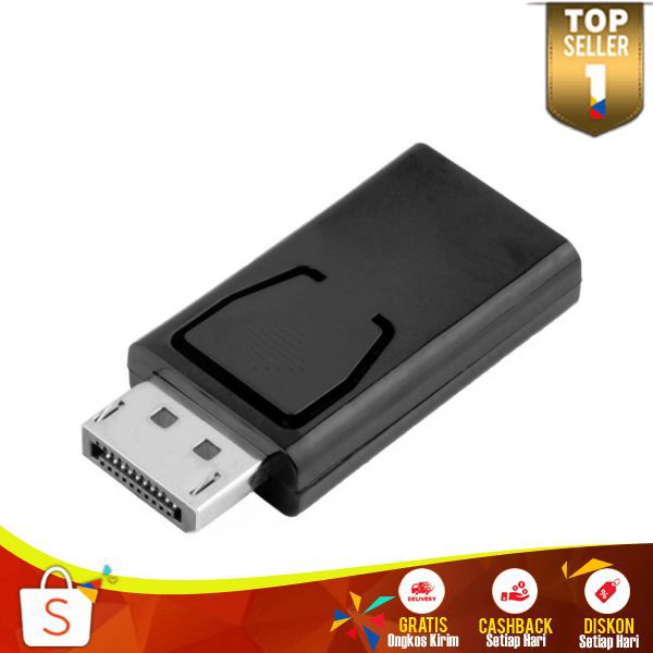 Display Port Male to HDMI Female Port MF1 Adapter Simple Berkualitas HD Transfer Berkecepatan Tinggi