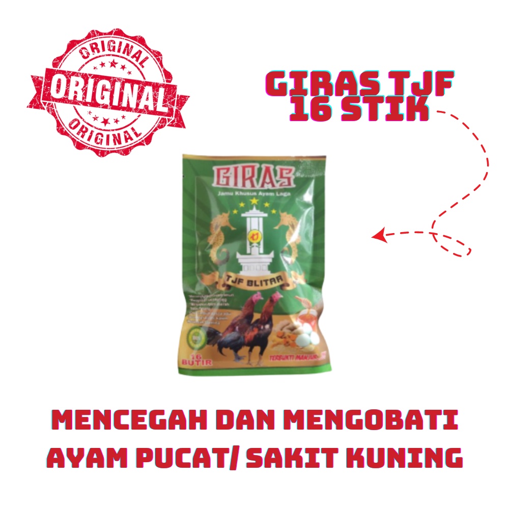 Jamu ayam GIRAS TJF BLITAR 16 kapsul - ayam pucat menjadi giras