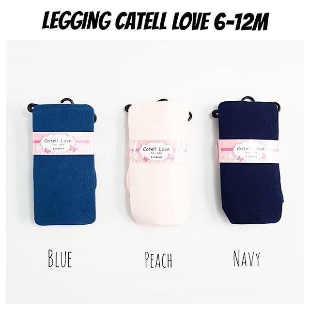 Legging Bayi Polos Catell Love 6-12 Bulan