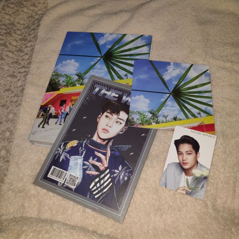 kokobop album + kai nature republic pc + postcard the war xiumin