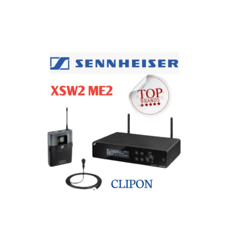 Mic Clipon Sennheiser XSW2 ME2 / mic jepit Sennheiser  1 mic jepit, original