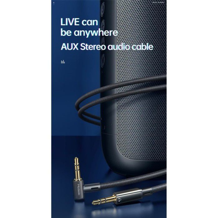 MCDODO CA-7591 Cable Aux Right Angle Stereo DC 3.5 2m - Jack to Jack - Garansi Resmi 6 Bulan