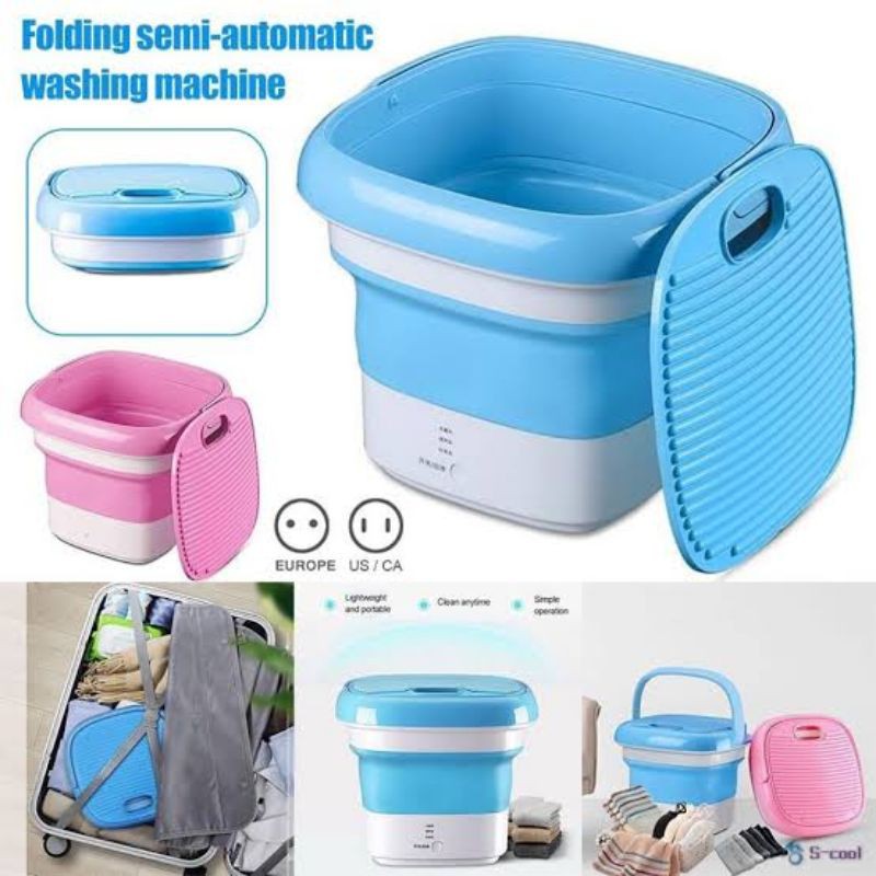 Mesin Cuci Mini Lipat Portable - Folding Washing Machine