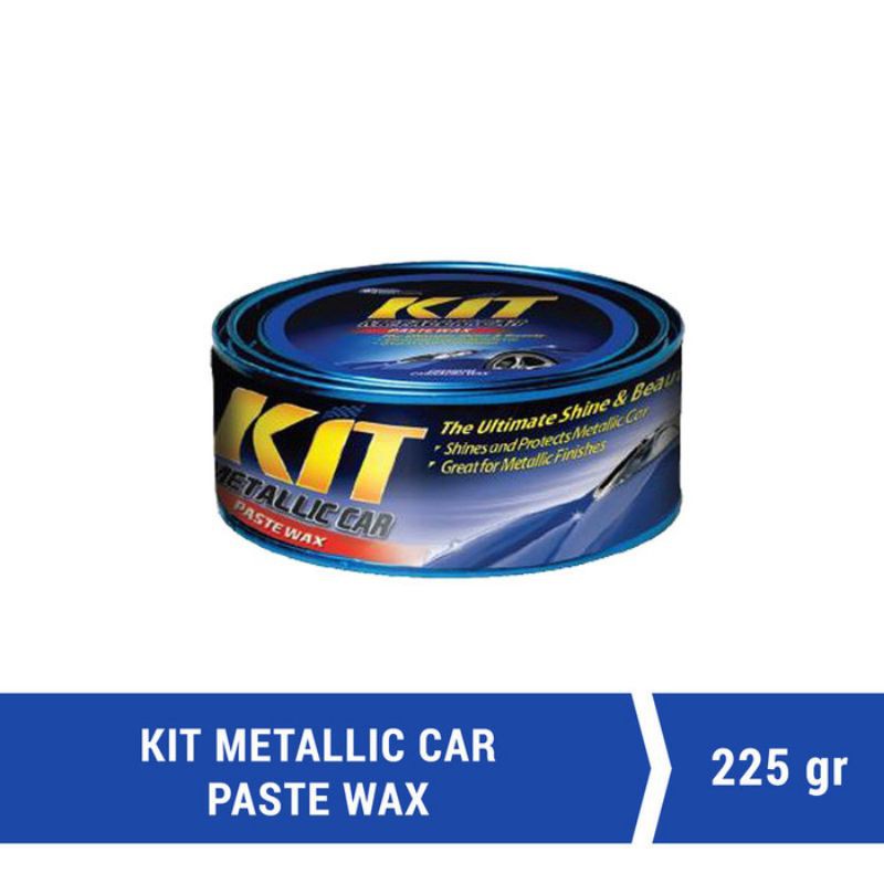 Kit Paste Wax Metallic Car Biru Pengkilap Bodi Poles Body Mobil Metalik 225 Gr Murah