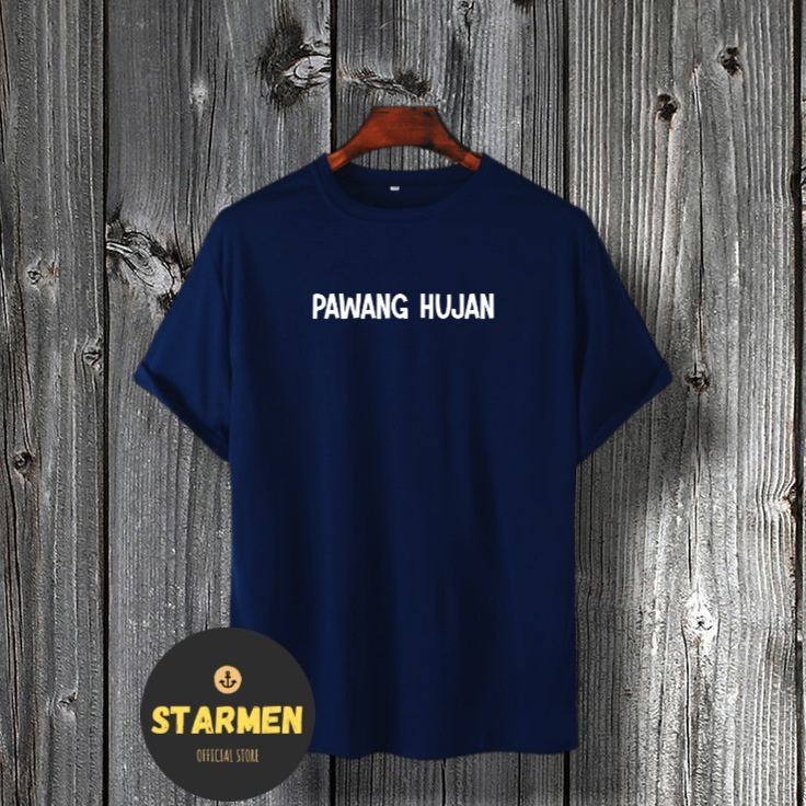 Kaos Distro Pria T-Shirt Motif Kata Kata PAWANG HUJAN