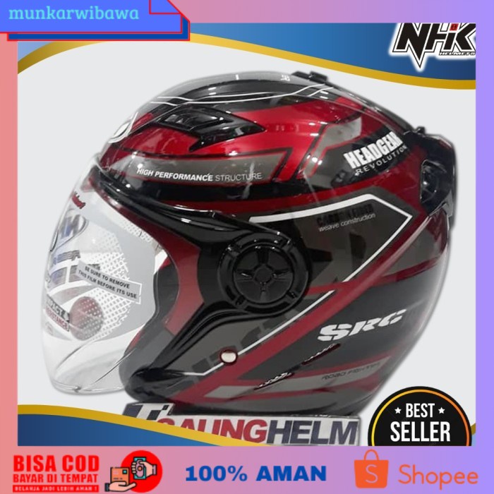 (BISA COD) OTOMOTIF AKSESORIS PENGENDARA MOTOR HELM NHK GLADIATOR TOURING ROYAL