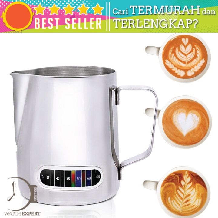 BAYAR DI TEMPAT Teko Kopi Espresso Latte Art Stainless Steel 600ml Built-in Thermometer